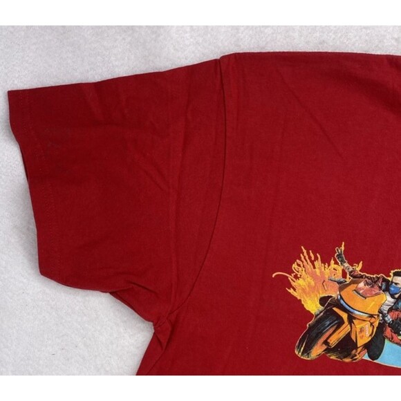 COADM Tour '19 Tee XL Red Motorcycle Graphic Shirt Hip Hop Concert B11 - Picture 6 of 9
